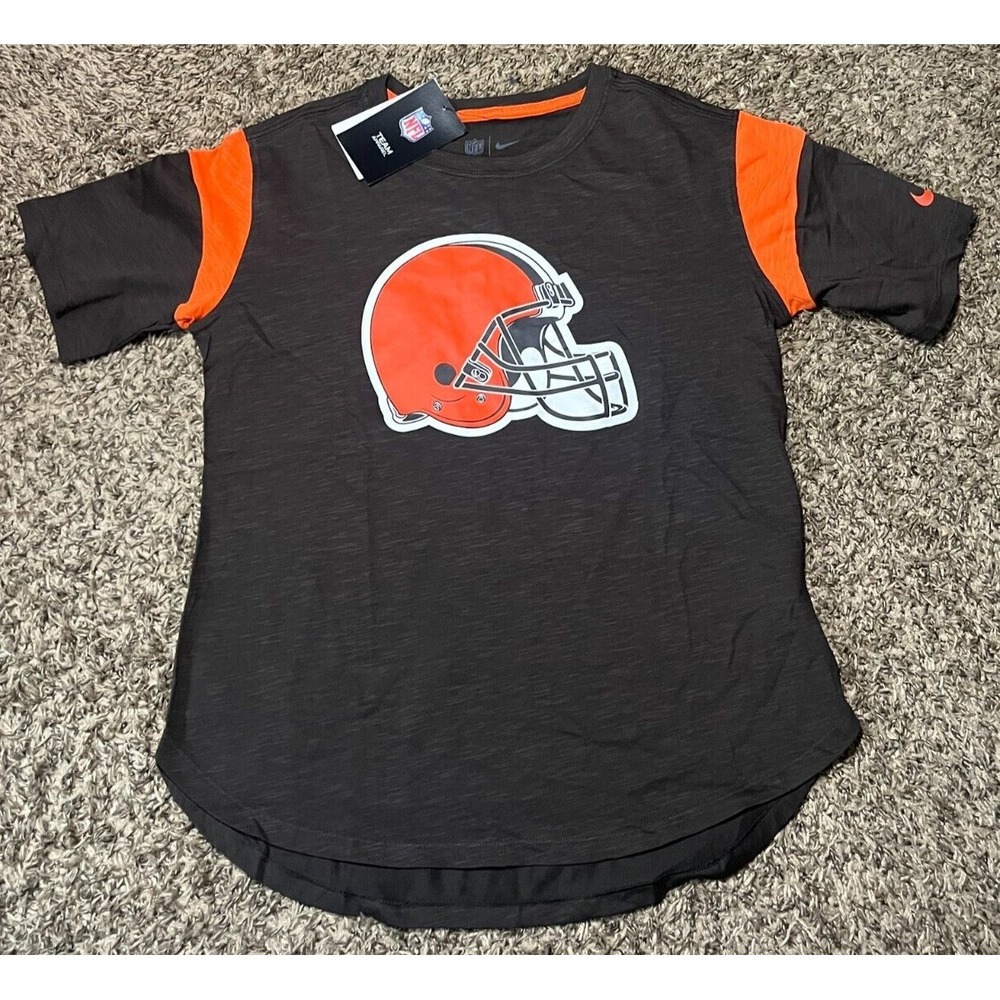 NEW Cleveland Browns Nike Women's NFL Team Logo Short Sleeve T-Shirt (Small)